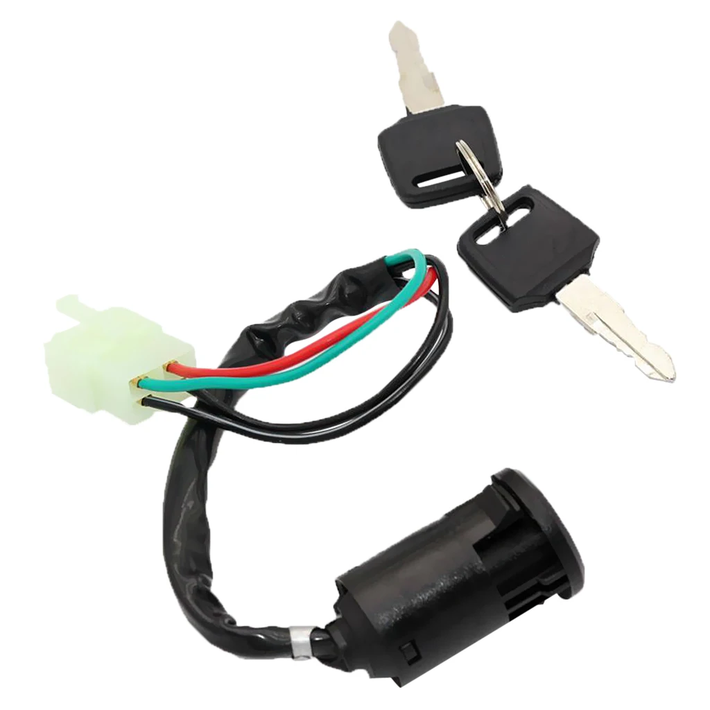 4 Wire Ignition Key Barrel Switch 50 110 125 250cc PIT Dirt Bike ATV