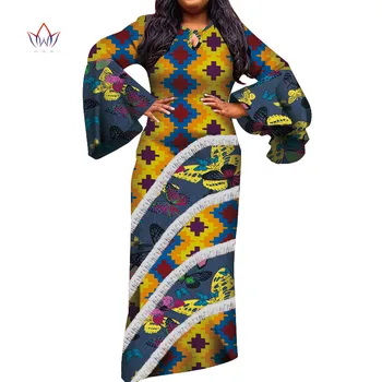 

Long Sleeve Dresses for Women Party Wedding Casual Date Dashiki Tassel African Women Dresses African Dresses for Women WY5439