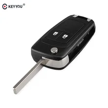 KEYYOU-Funda de mando a distancia para coche, 2 botones, para OPEL, VAUXHALL, Insignia, Astra, Zafira, Chevrolet, Cruze, Buick