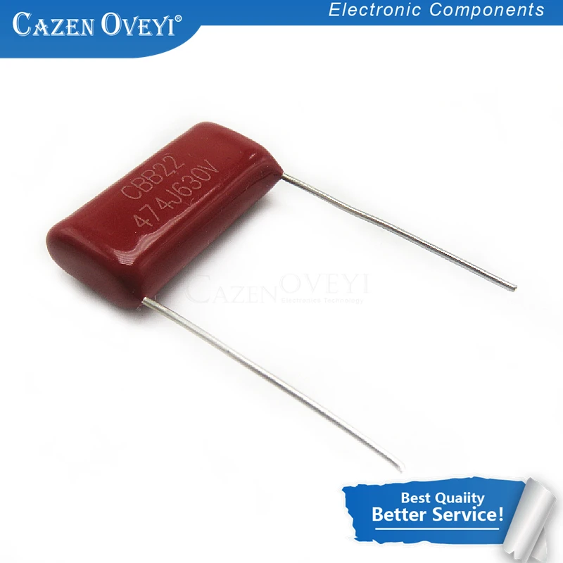 10pcs/lot 630V474J 0.47UF 470NF Pitch 20MM 630V 474 CBB Polypropylene film capacitor In Stock | Электронные компоненты и