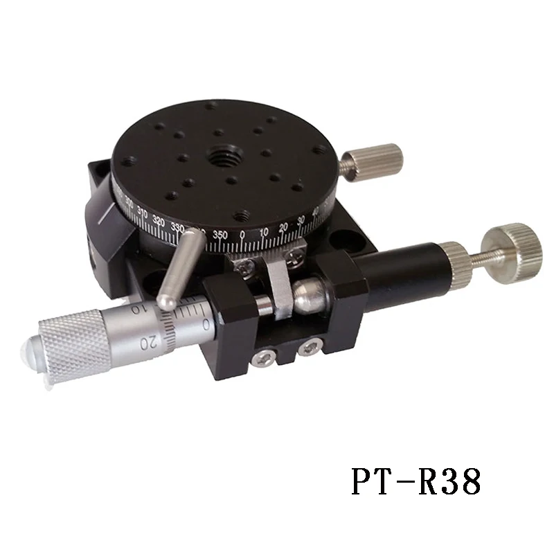 

PT- R38/R60/R80/R100/R125 R Axis Manual Rotation Stage, Rotating Platform, Optical Sliding Table