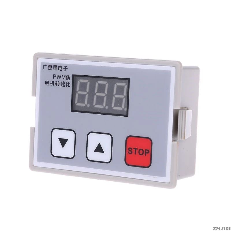 DC 12V 24V 10A ШИМ регулятор скорости двигателя Лер регулятор цифровой переключатель контроля скорости