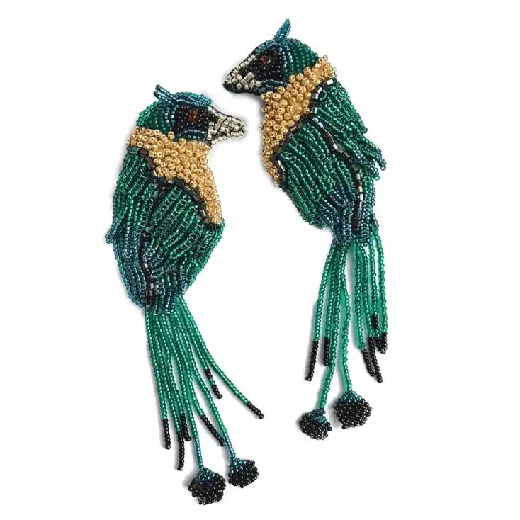 Girlgo богемные акриловые серьги ручной работы с птицами для женщин, Модные Цветные Висячие серьги, ювелирные изделия, подарок на свадьбу
