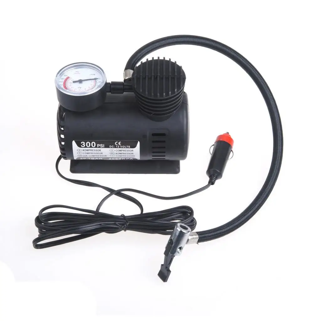 MINI PORTABLE 12V CAR ELECTRIC AIR COMPRESSOR FOR PUMP BIKE TYRE INFLATOR