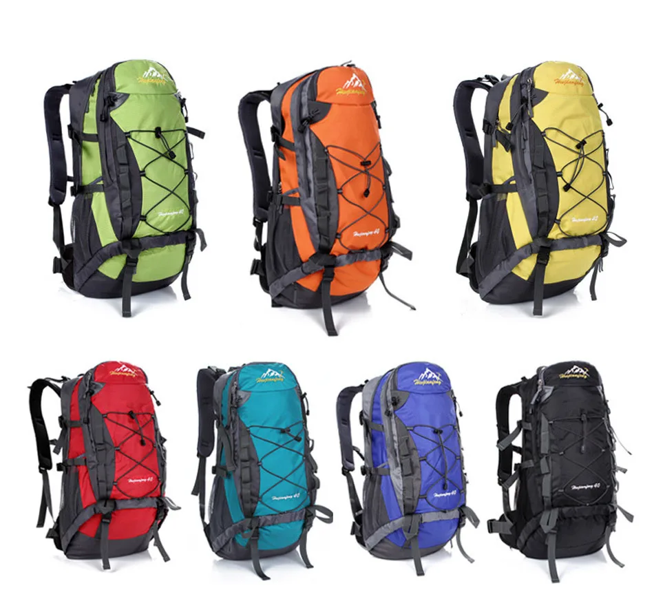 40L Waterproof Camping Hiking Bag Men Women Outdoor Climbing Camping Riding Travel Backpack Tactical Shoulder Bag Sport Rucksack