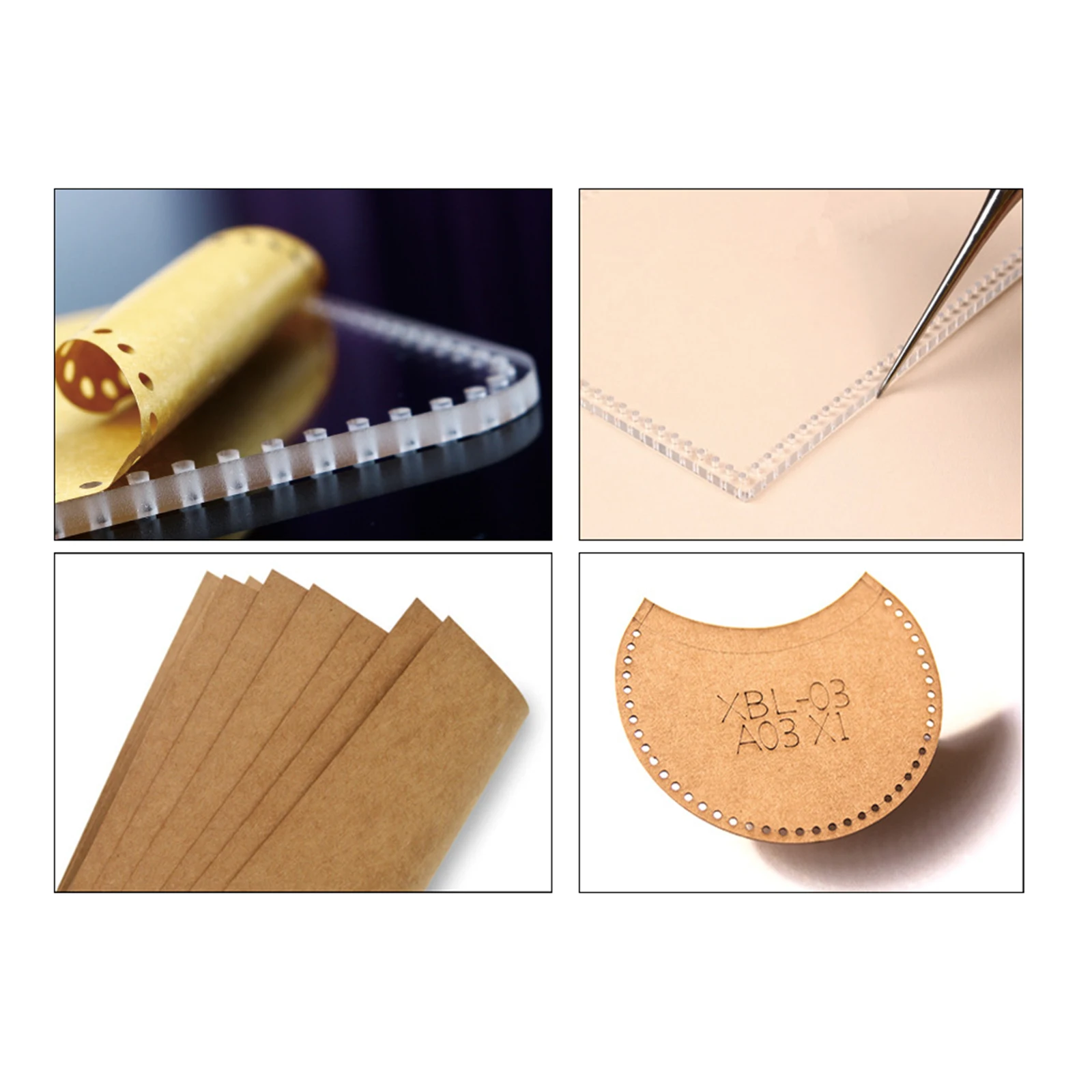 Leather Sewing Kit Leather Craft Template Sewing Template Handcrafted Leathercraft Pattern Drawings DIY Accessories For Wallet Sewing Purse Mini Bag