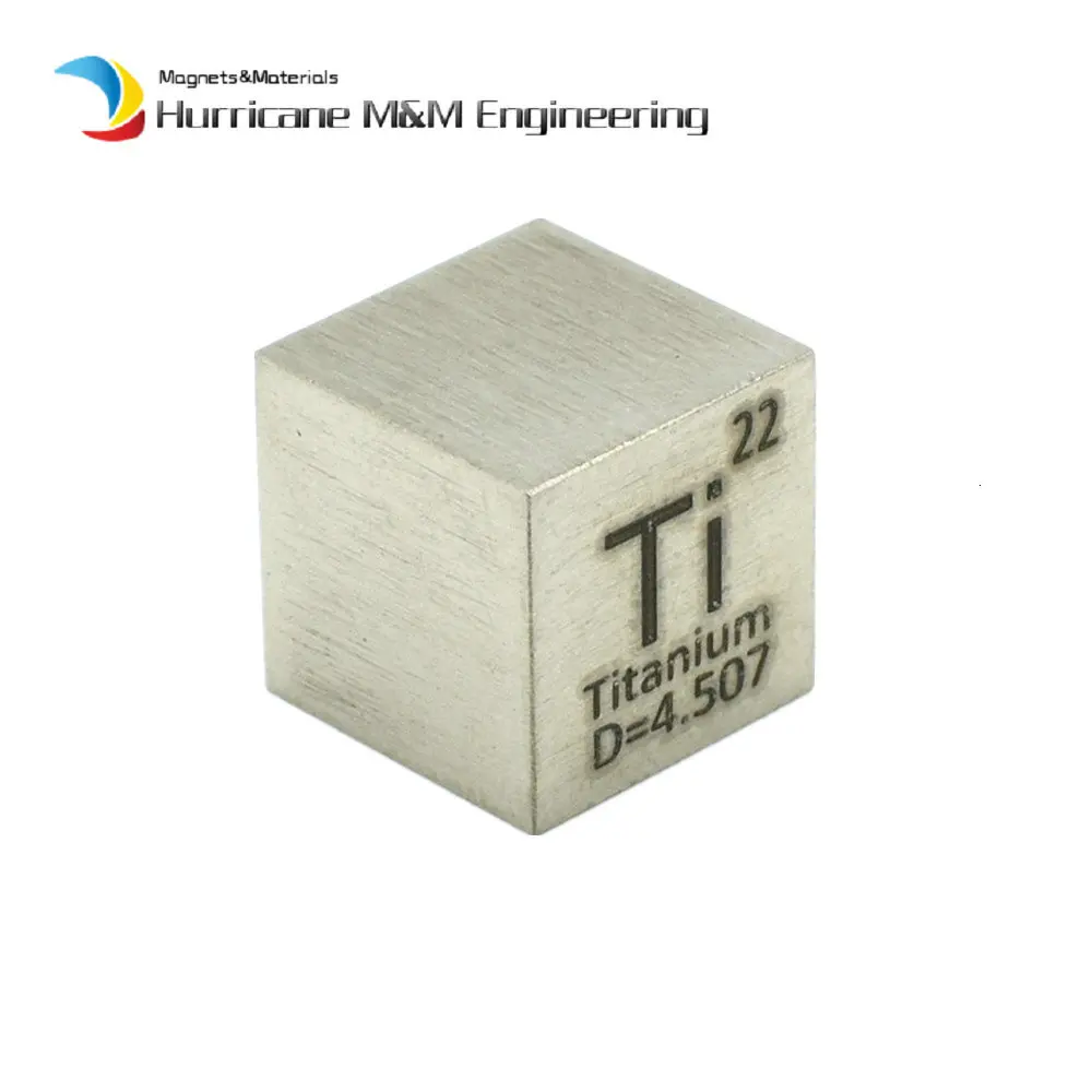 Металлический титановый Герметичный 1g плотность Cube Ti 99.95% чисто для элемент коллекции Сделай Сам ручной работы для хобби творчества