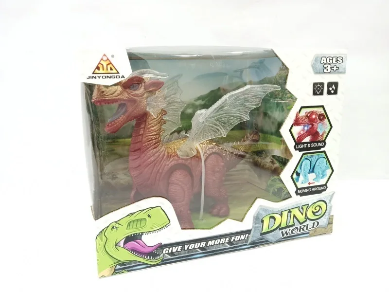 

Cartoon Electric Pterosaur Model Walking Sound And Light Children'S Educational Dinosaur Electric Model Toy