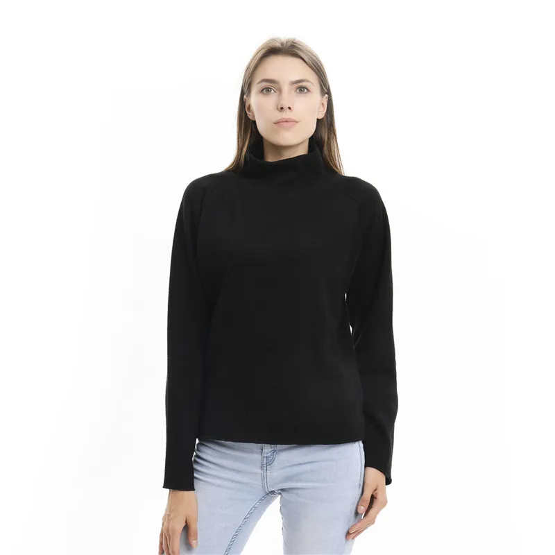 Pull Femme, осенняя Водолазка с длинным рукавом, пуловер, женский свитер,, модный однотонный свободный женский топ, Sueter Mujer, GAOKE