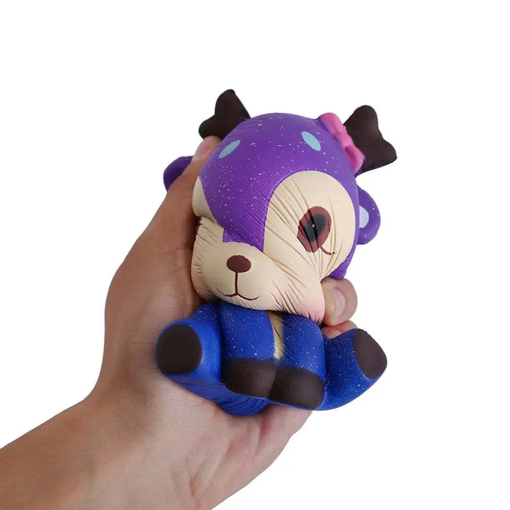 Мягкая игрушка мультфильм звездное небо олень мягкий медленно поднимающийся крем Ароматизированная Игрушка Дети Kawaii антистрессовая Игрушка снятие стресса