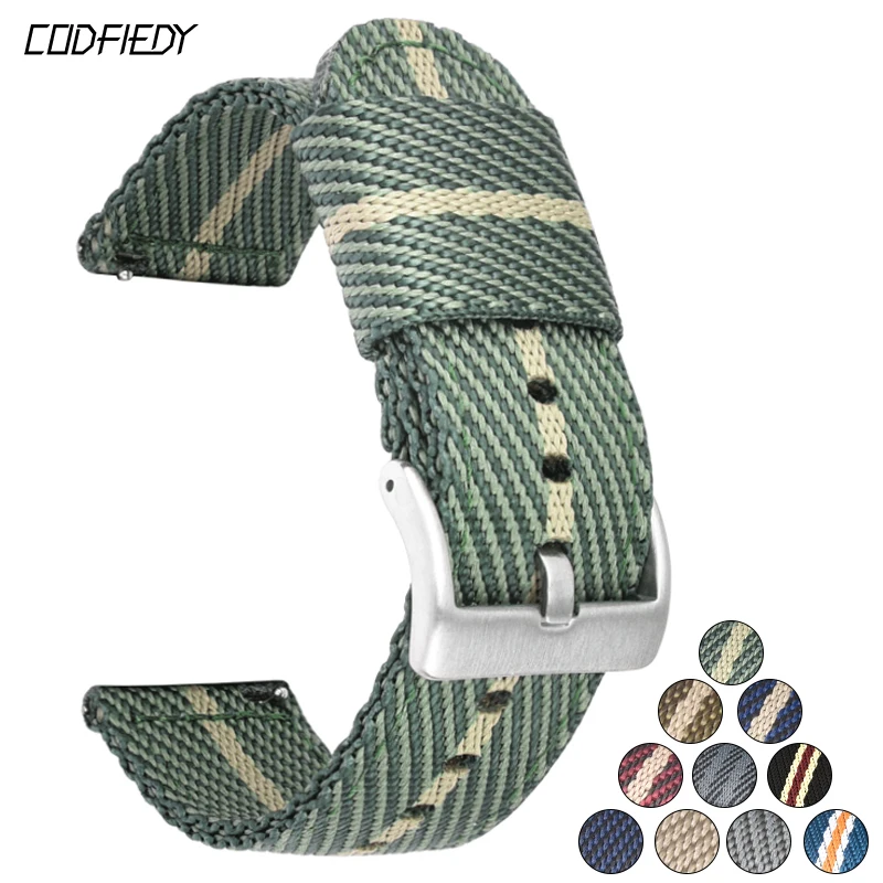 Повседневный плетеный нейлоновый ремешок для наручных часов Премиум браслет huawei