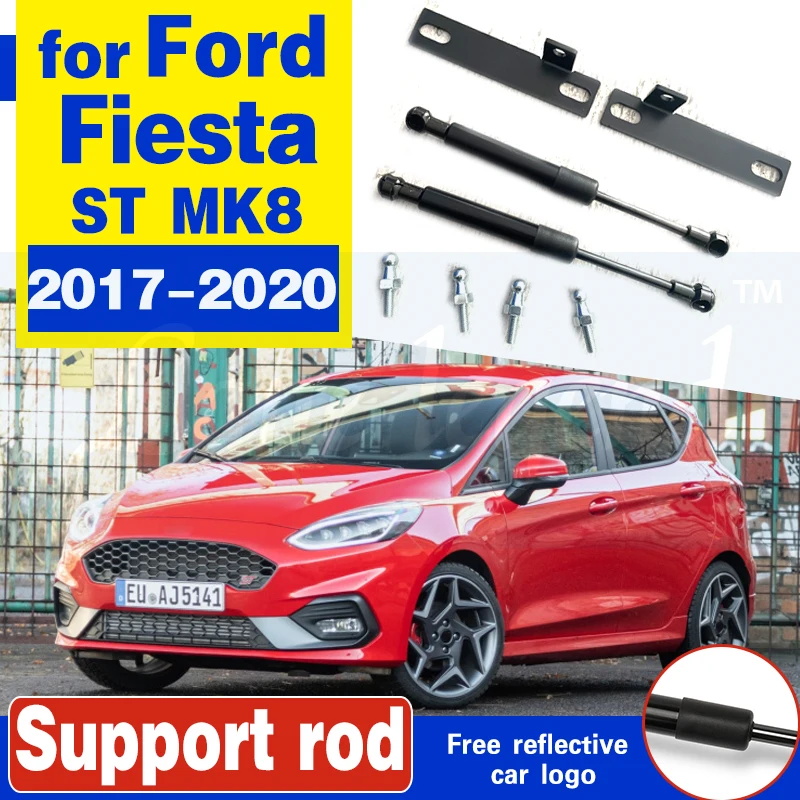 Damper For Ford Fiesta St Mk8 2017-2020 Auto Front Bonnet Hood