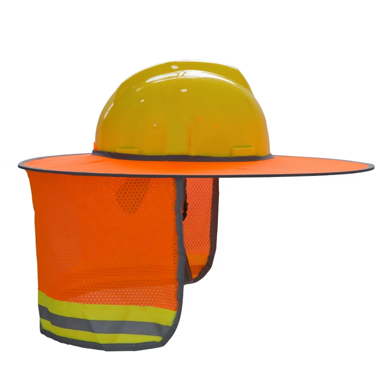 Safurance Reflective Stripe Neck Shield Safety Hard Hat Cap Sun Shade Protective Helmets Workplace Safety