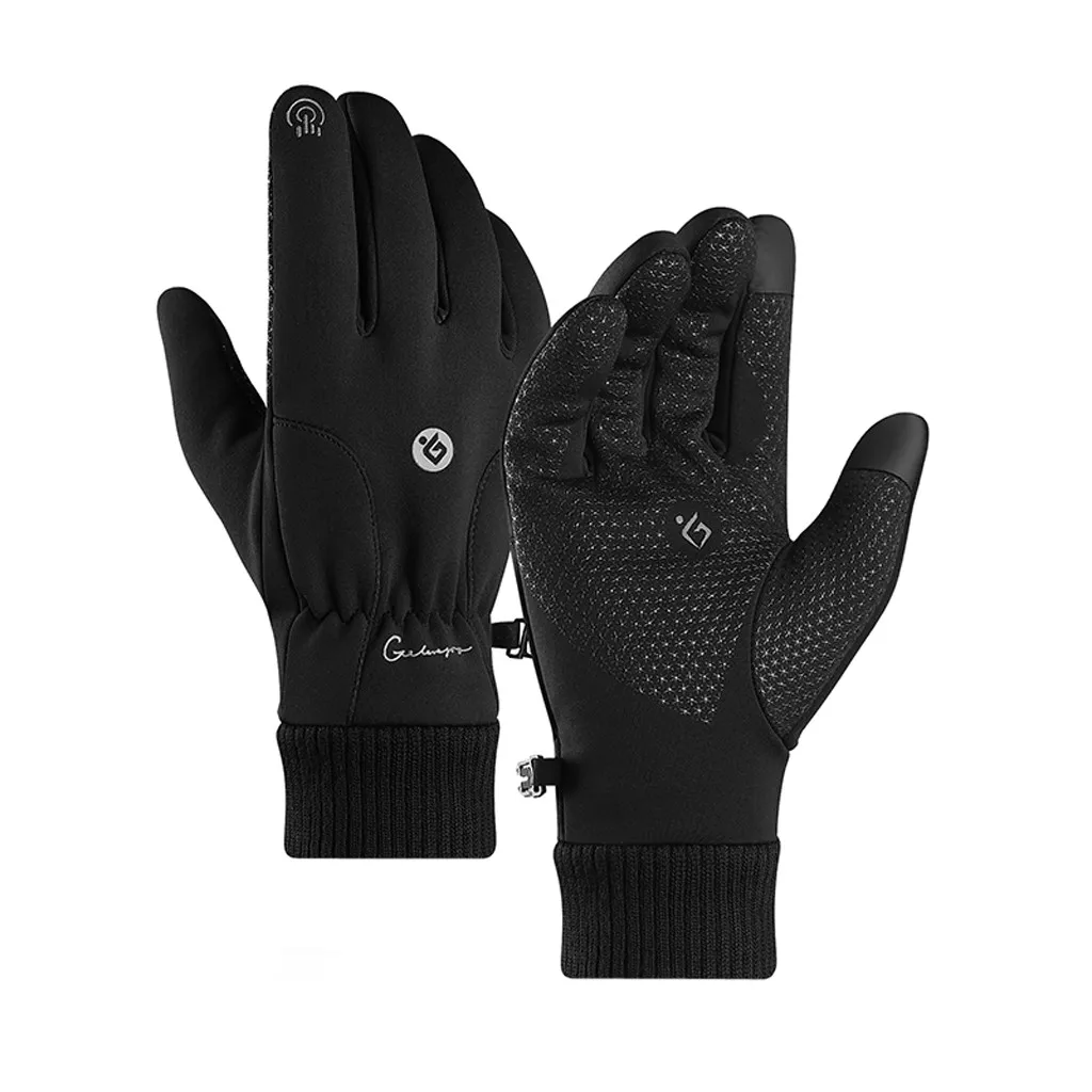 Унисекс перчатки для сенсорного экрана, теплые зимние перчатки для велоспорта, лыж, спорта на открытом воздухе, полный палец, для кемпинга, походов, перчатки# g4