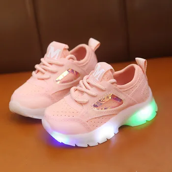 

children kids sneakers led luminous sport kids shoes for girls boys casual baby toddler glowing sneakers tenis infantil