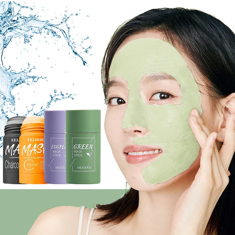 Face Cleansing Mask Green Tea Smear Solid Mask Deep Clean Oil Control