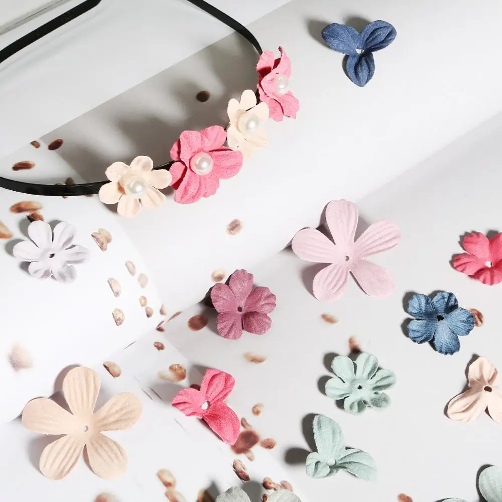 

Cloth Rose Color Simulated Petals Multi-style DIY Three-Dimensional Flower For Handmade Earring Necklace Jewelry Making