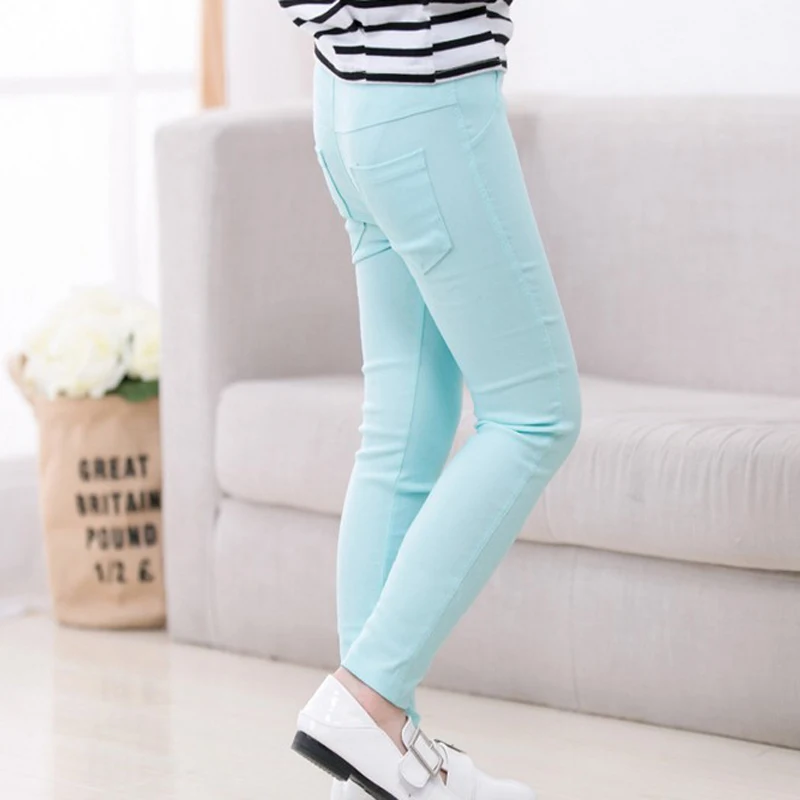 Spring Girls Leggings Pencil Pants Kids Trousers for 3-12 Year girls pants girls trousers kids pants