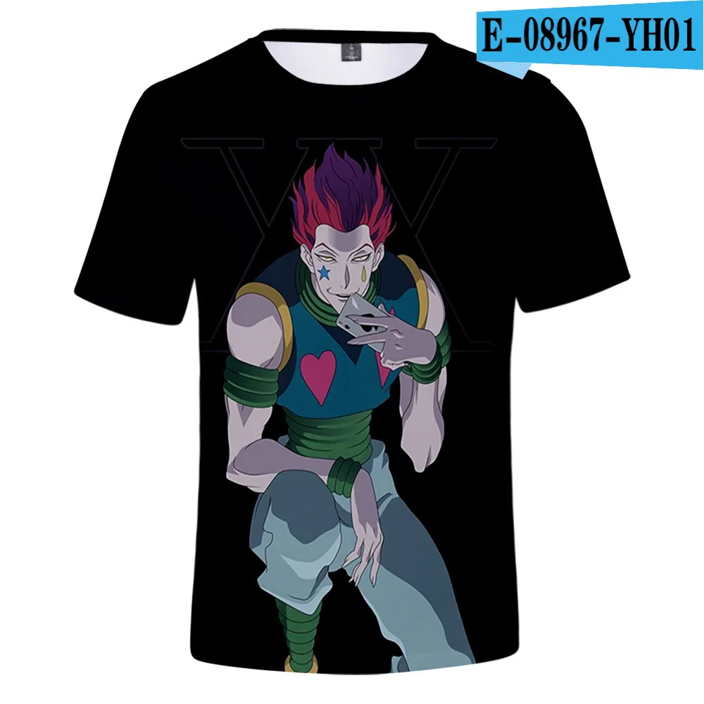 アニメTシャツ(ハンターハンター)ヒソカ アニメT【ハンターハンター】キャラ tシャツ ヒソカ XL ブラック