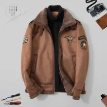 Зимняя кожаная куртка мужская байкерская куртка кожаная куртка пилот Толстая теплая мотоциклетная куртка приталенная Повседневная парка размера плюс