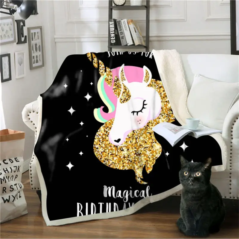 

Christmas Decorations for Home 150cmX200cm Sherpa Blanket Cartoon Anime Printed Double Blanket Blanket Sweatshirt Wearable