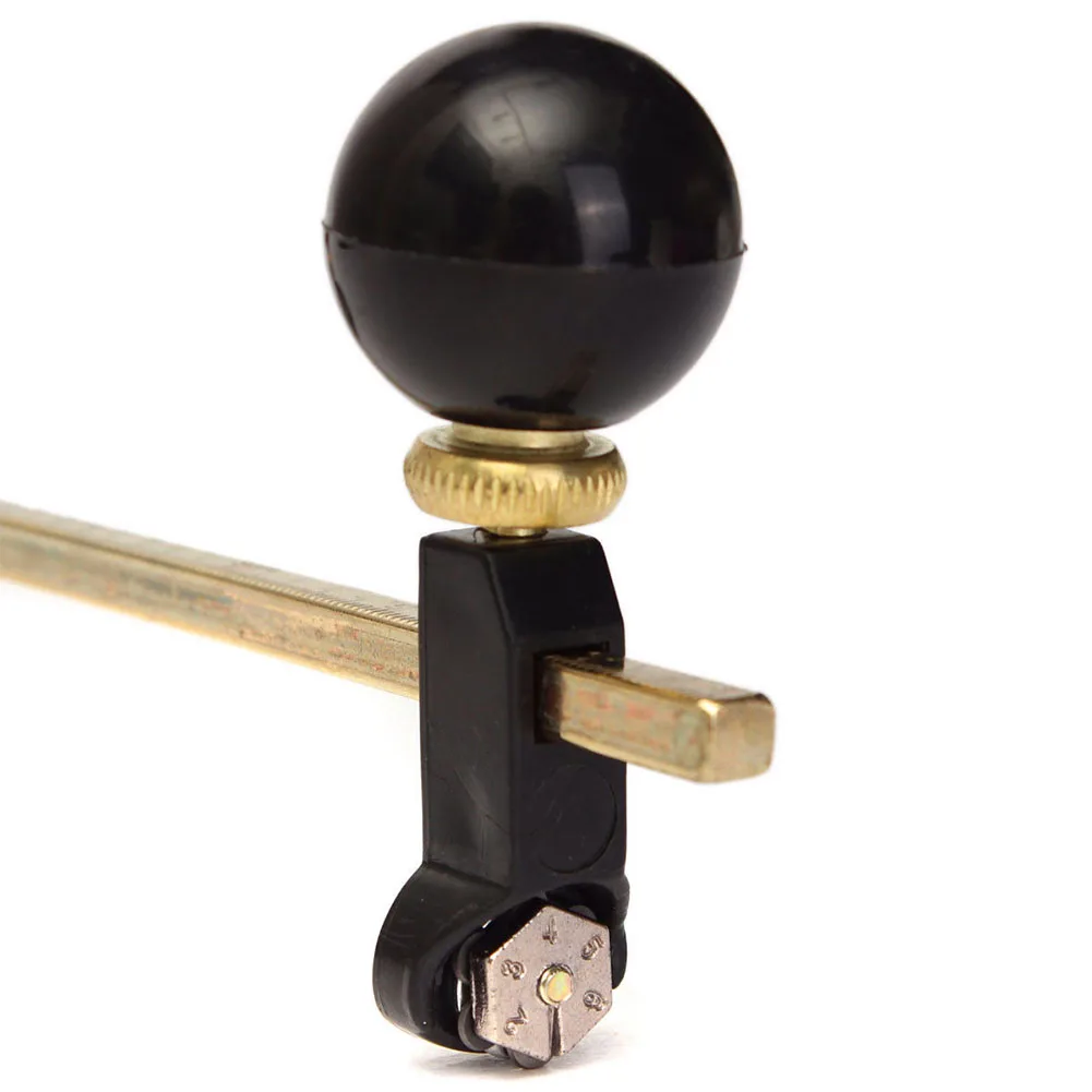6 Wheels Adjustable Circular Simple Easy Operate Knob With Scale Suction Cup Scribe Window Portable Durable Glass Cutter