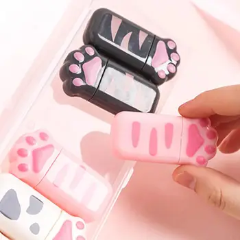 

6PCS/Lot Kawaii Cat Claw Correction Tape School Supplies Transparent Film Simple Student Stationery Supplies Combination