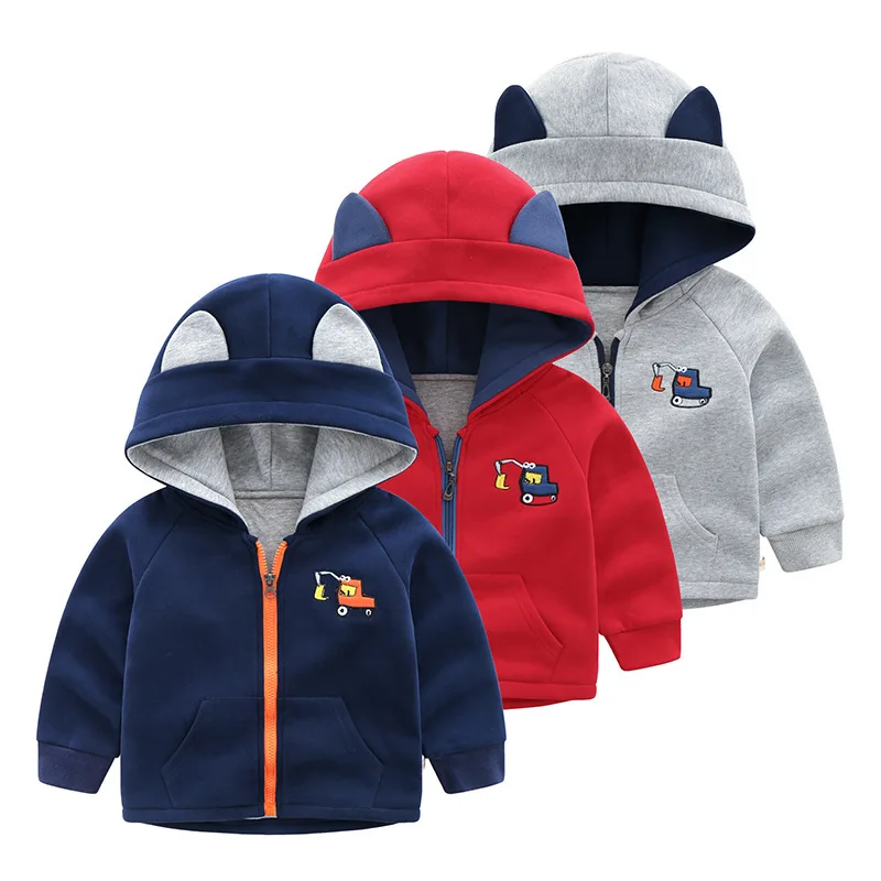 

BOY'S Quilted Cotton Coat Padded Thick-2019 Autumn And Winter Children outside Overclothes Male Baby Cotton Coat Padded Coat 767