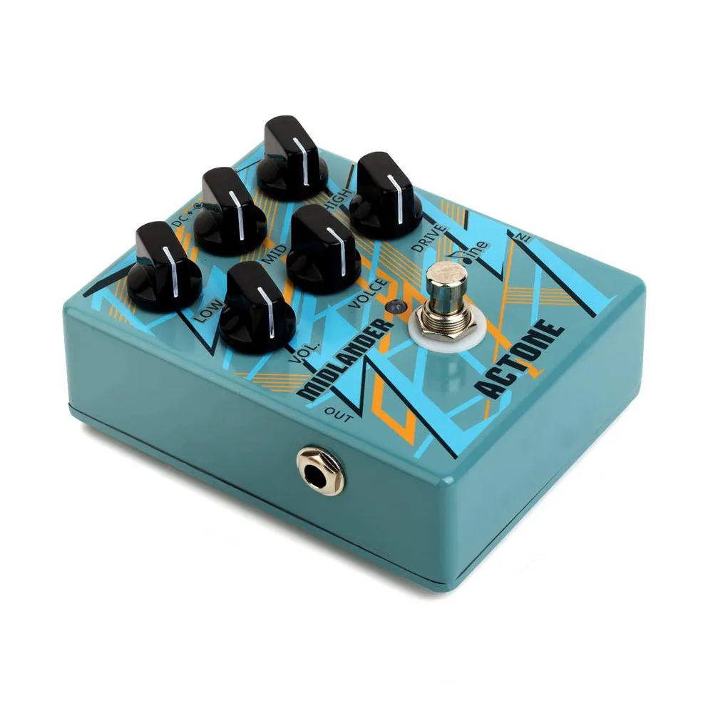 

Caline CP-56 Electric Guitar Overdrive Distortion Effect Pedal High Gain 3-Band EQ Metal Amplifier Simulation Aluminum