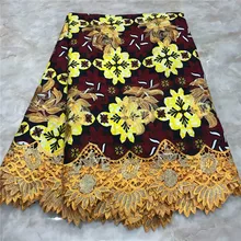 Последний настоящий Африканский Воск кружевная ткань Гарантированная настоящая Анкара ткань воск кружевные материалы Африканский Воск принты ткани 91902