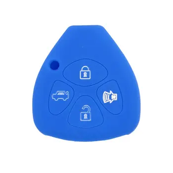 

4 Button Car Remote Control Silicone Protective Sleeve Case For Toyota Remote Control Cover Wear Resistant