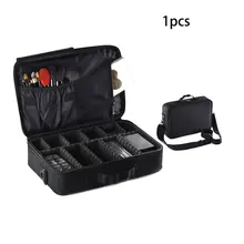 Сумка для инструментов для макияжа маленькая Двухярусная на одно плечо задняя Водонепроницаемая оксфордская водостойкая косметичка Чехол Косметическая кисть органайзер косметичка