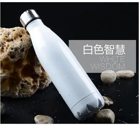 FSILE 500/1000 мл двухслойная Изолированная вакуумная колба, бутылка для воды из нержавеющей стали, колы, бутылка для воды, пива, термос для спортивной бутылки - Цвет: 24