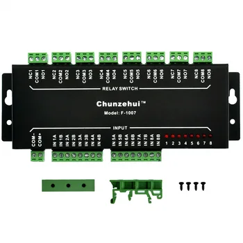 

Aluminum Enclosure Passive 8 SPDT Power Relay Module, AC or DC 24V.