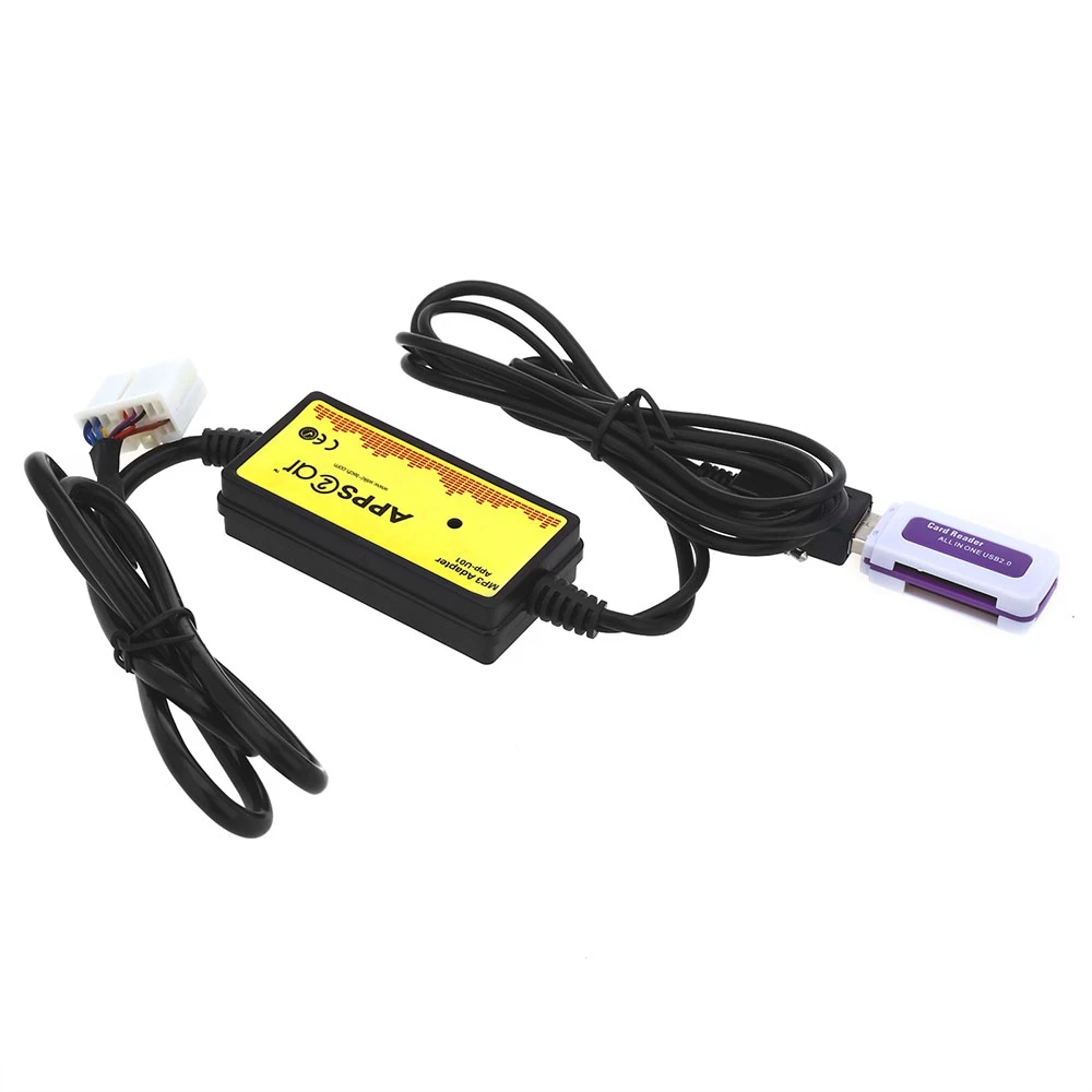 Черный OllyMurs автомобильный аудио интерфейс MP3 USB/SD адаптер подключения цифровой cd-чейнджер для Honda XQ-48 - Название цвета: Черный