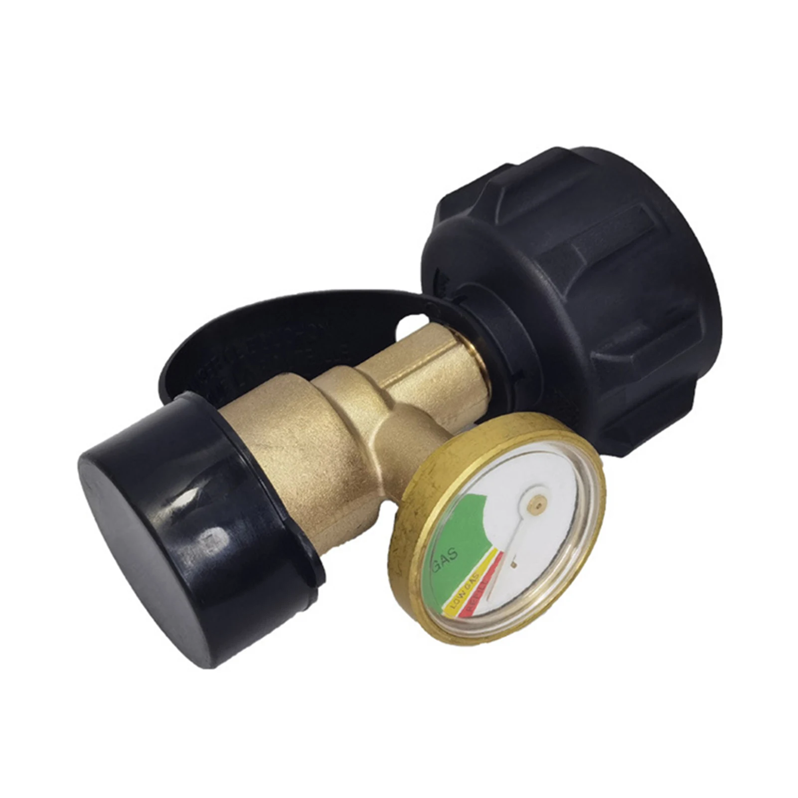 Universal Brass POL Propane Gas Gauge Meter Tank Built-in Leak Detector for QCC1 Universal Brass POL Propane Gas Gauge Meter Tank Built-in Leak Detector for QCC1