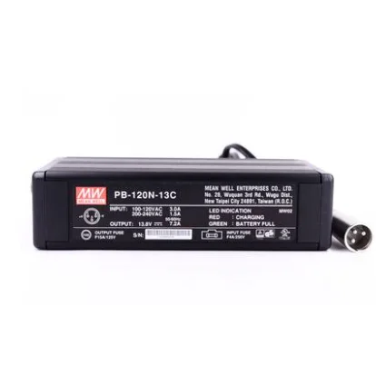 

Taiwan Meanwell pb-120n-13c 120W 13.8 v7.2a portable multi-stage voltage lead-acid battery charger