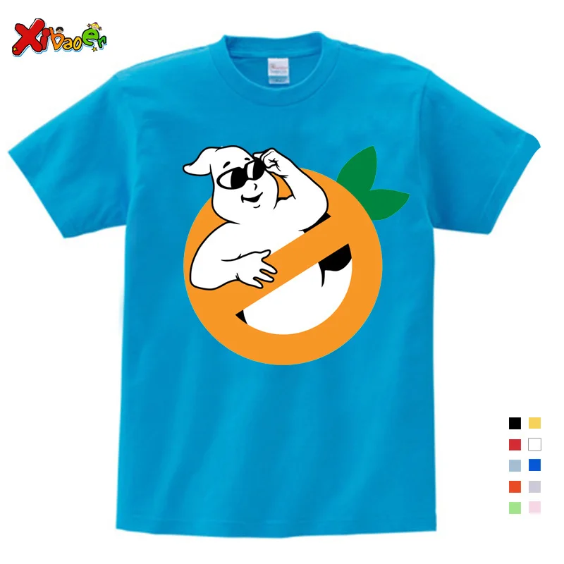 Boys and Girls Old School Logo Ghostbuster Print Hoodies Kids Stay Puft Funny Clothes Black Hoodies& Sweatshirts 3-12 Years - Цвет: Kids  T-shirt