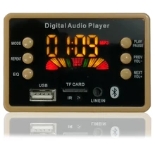 Color Screen Hands-free MP3 Player Decoder Board Bluetooth 5.0 Car FM Radio Module FM TF USB AUX Recorders Car Accessories