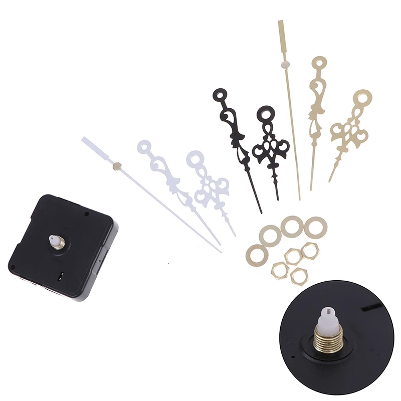 3-color Quartz Clock Repair Parts Wall-mounted Mute Large Moire Pointer Set For Clock Repair Movement