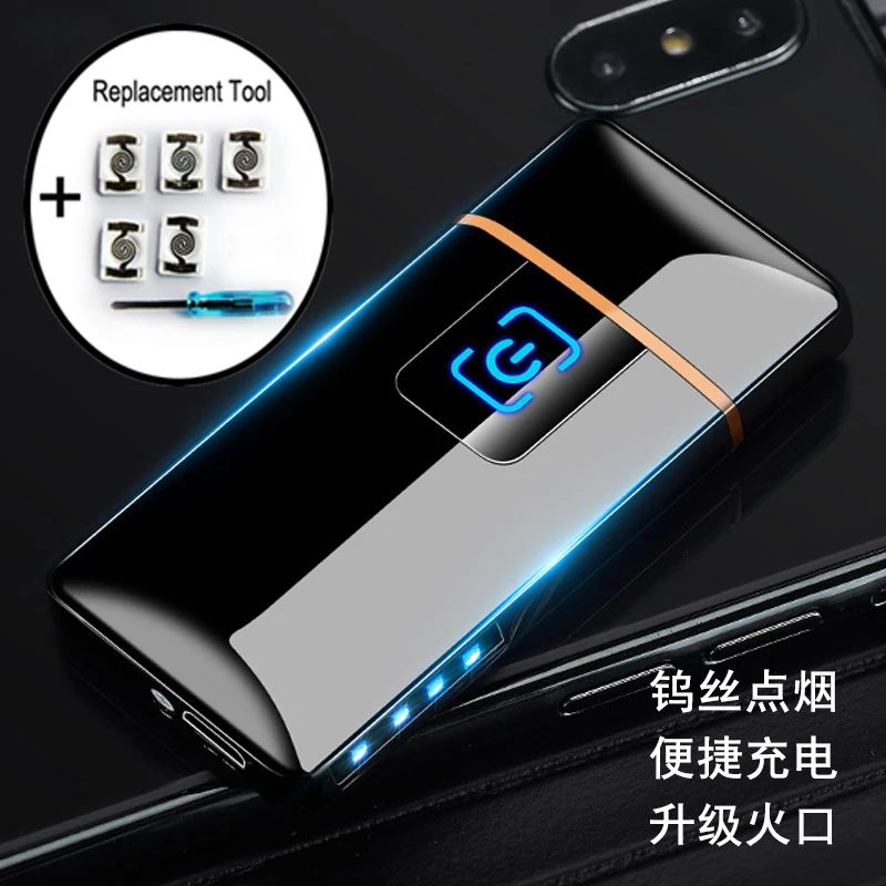 Мини Электронная USB Сенсорная Зажигалка электрические зажигалки для сигарет