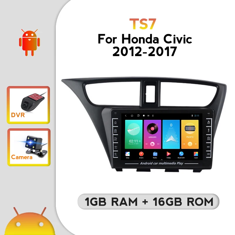 8-дюймовая Автомобильная интеллектуальная система Android GPS-навигация для Honda Civic