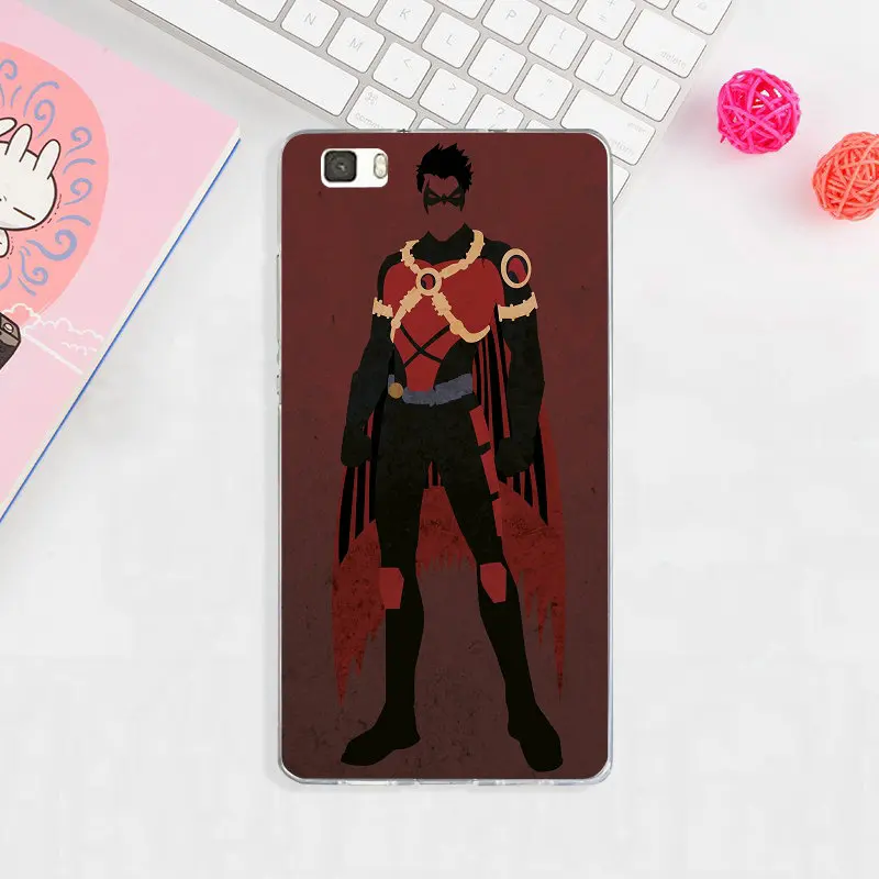 Мягкий ТПУ чехол для телефона Hero Red Robin Titans, чехол для huawei P8 P9 P10 P20 Lite mate 10 Pro Y3 Y5 Y6 II Y7 Honor 6X Plus