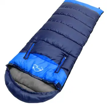

Camping Sleeping Bag 190T Polyester Taffeta Pongee Hollow Cotton Envelope Type Patchwork Adult Winter Outdoor Travel Waterproof