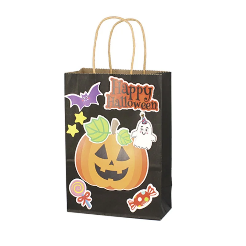 Halloween Treat Candy Bags Handmade Material Bag Craft DIY Supplies for Kids Children Party Decoration Baby child Toys Kid Gift