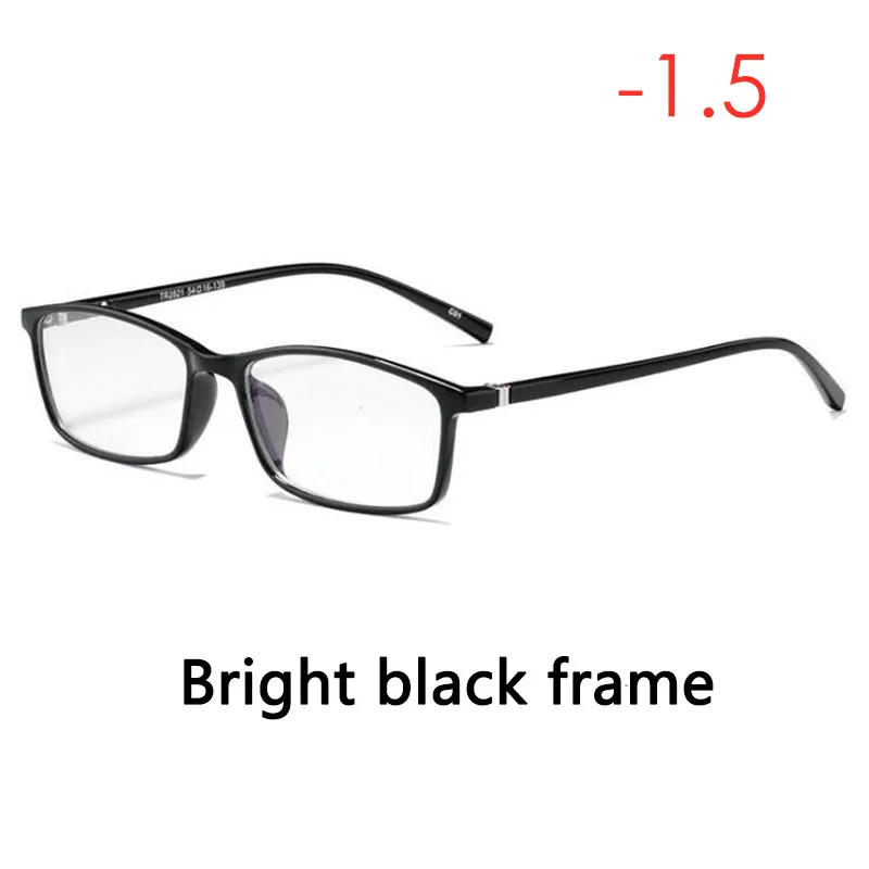 ZN14Bright black-1.5 ZXTREE высокое качество TR+ металлическая оправа для очков женские и мужские очки Оптическая оправа анти-синий светильник очки оправа для очков ZN14 - Цвет оправы: ZN14Bright black-1.5