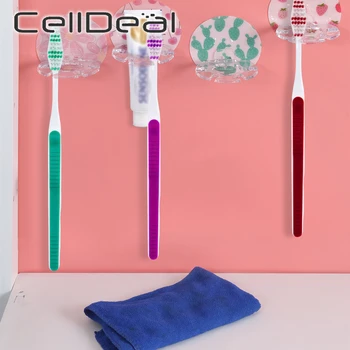 

Bathroom Accessories Multicard Slot Toothbrush Holder Rack Toothbrush Organizer Hanging Set Storage Rack Wall-mounted Toothbrush