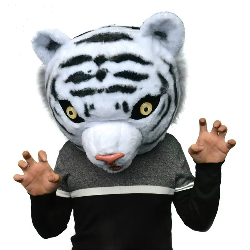 

Halloween Net Red Tiger Cartoon Doll Tiger Doll Head Set Activity Walking Leaflet Cute Tiger Mask Mascot Costume