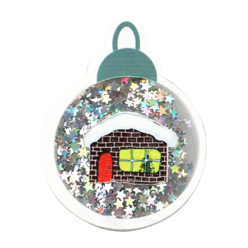 David accessories 25 шт./лот 46*60 мм Merry Christmas с принтом зыбучих песков с блестками акрил "сделай сам" с бантом Сумка Материал, украшение дома, 25Yc7677