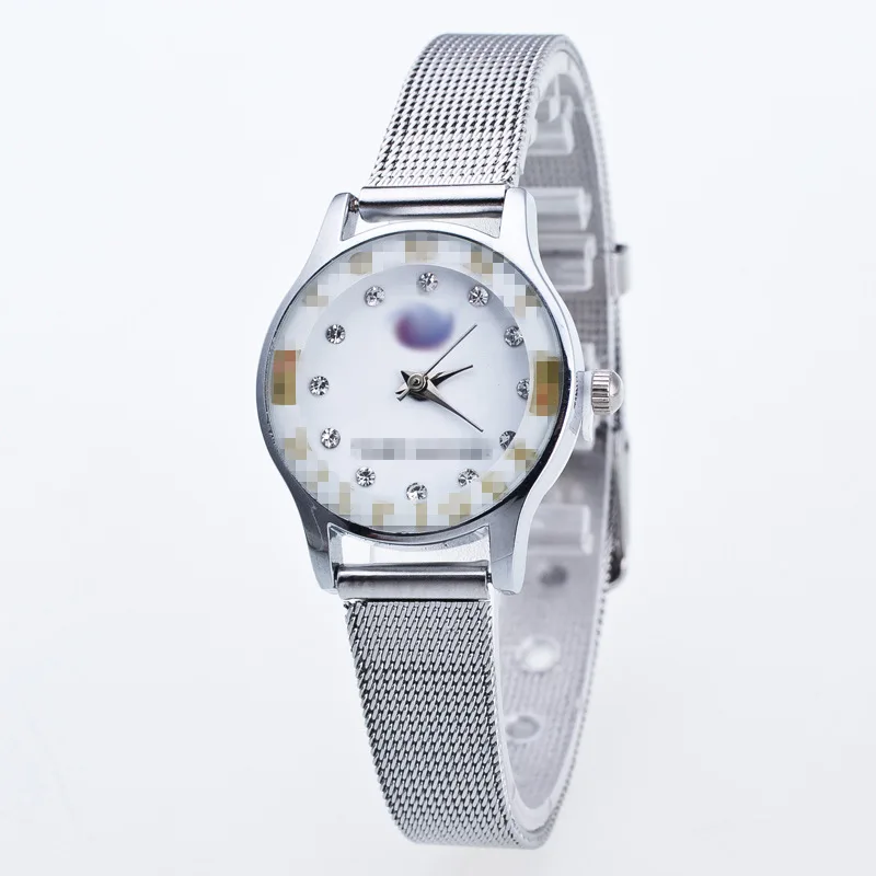 

2356 Fashion Yiwu Watch Couples Linear Needle Ultra-Thin Pan Ding Measuring Surface Steel Belt Watch
